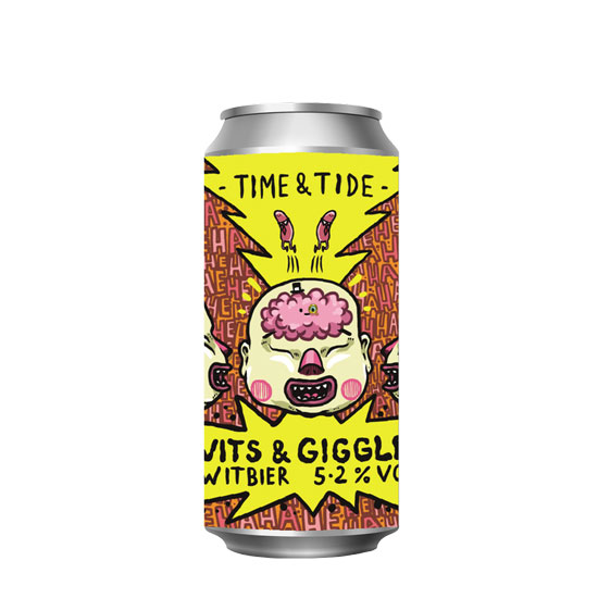 Wits and Giggles beer artwork