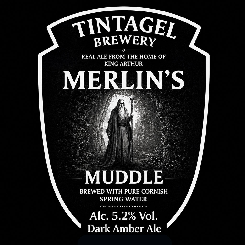 Merlin's Muddle beer artwork