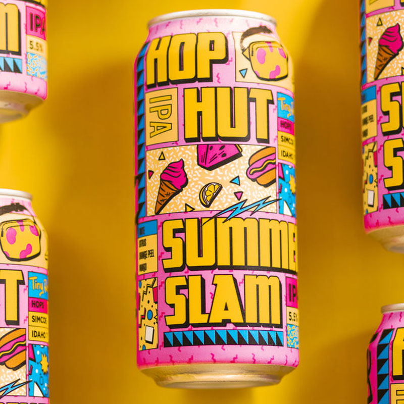 Hop Hut Summer Slam beer artwork
