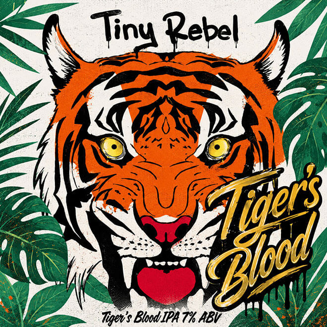 Tiger Blood beer artwork