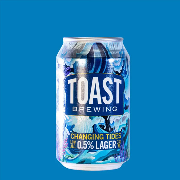 Toast Changing Tides Lager beer artwork
