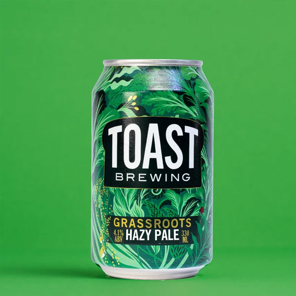 Toast Grassroots Pale Ale beer artwork