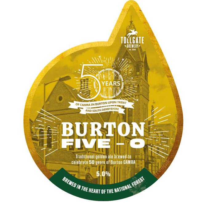 Burton Five-O beer artwork