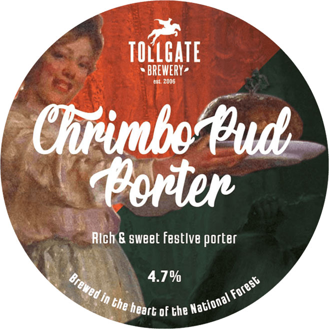 Chrimbo Pud Porter beer artwork