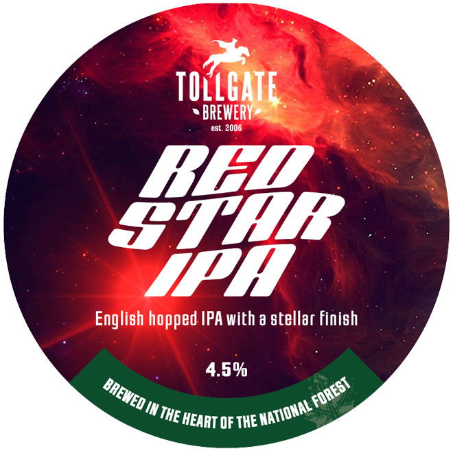 Artwork for Red Star IPA by Tollgate Brewery