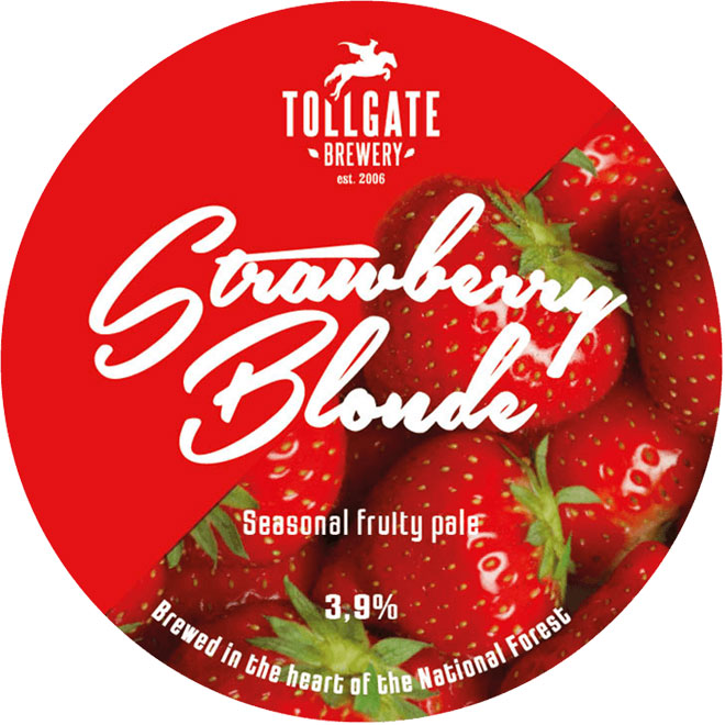 Strawberry Blonde beer artwork