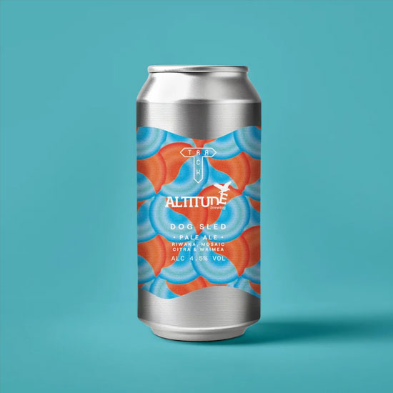 Dog Sled beer artwork