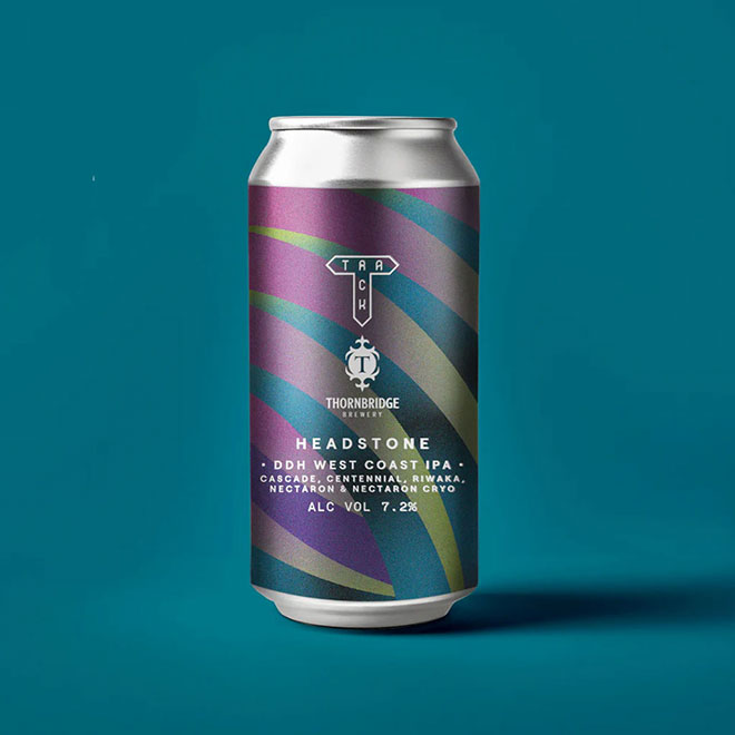Headstone beer artwork