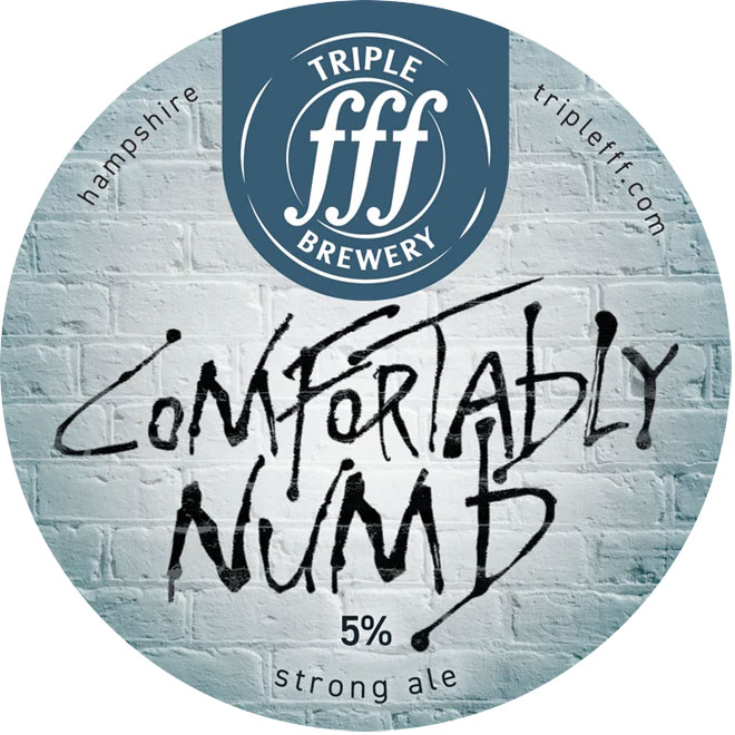 Comfortably Numb beer artwork