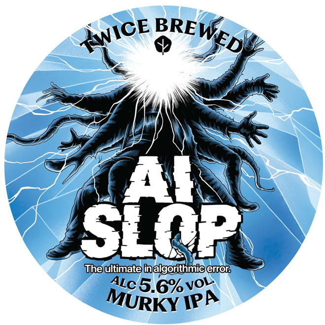AI Slop beer artwork