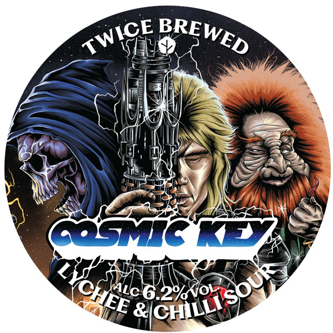 Cosmic Key beer artwork
