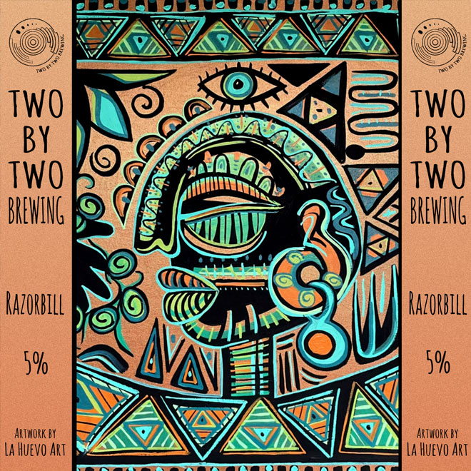 Razorbill beer artwork