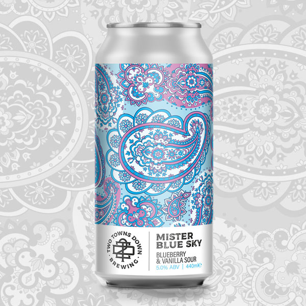 Mister Blue Sky beer artwork