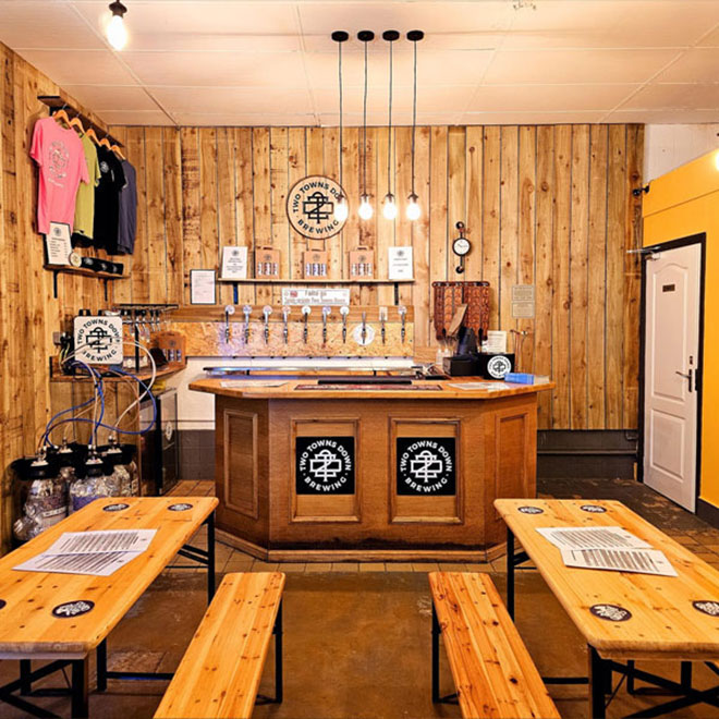 Two Towns Down Taproom taproom