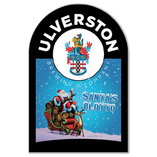 Santa's Blotto beer artwork