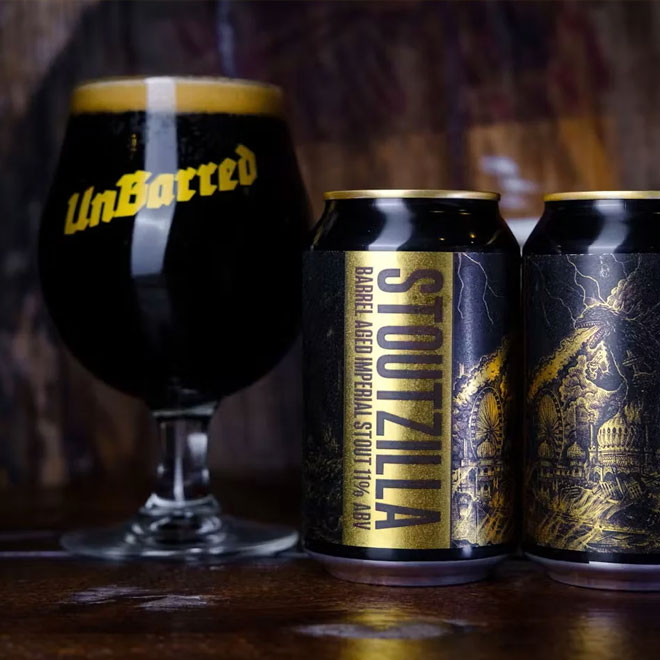 Barrel Aged Stoutzilla '25 beer artwork