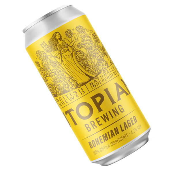 Bohemian British Lager beer artwork