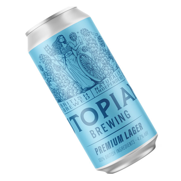 British Lager beer artwork