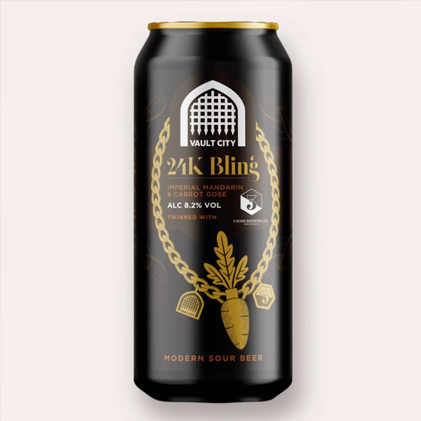 24k Bling beer artwork