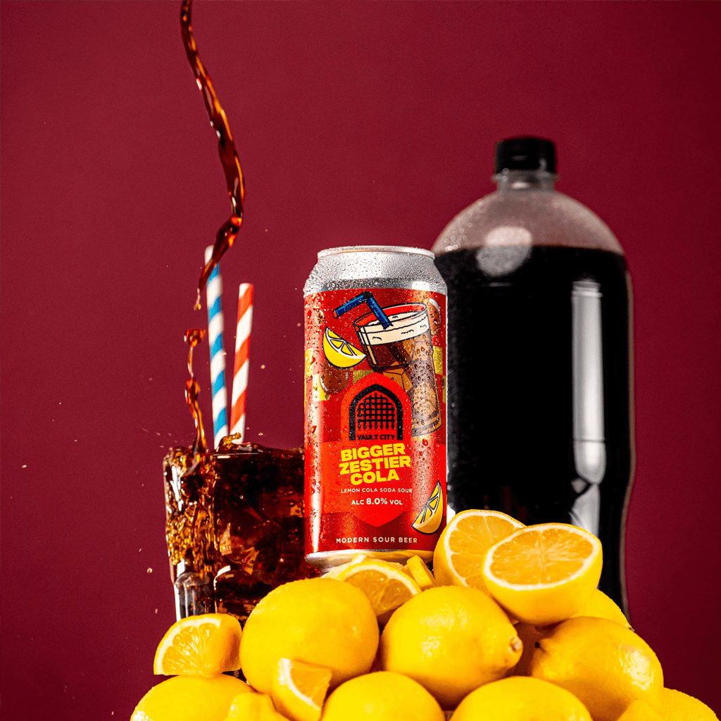 Bigger Zestier Cola beer artwork