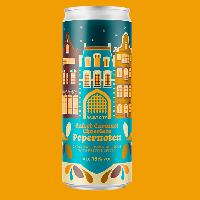 Salted Caramel Chocolate Pepernoten beer artwork