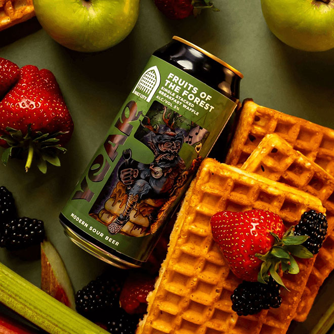 Year 5 - Fruits of the Forest Single-Stacked Breakfast Waffle beer artwork