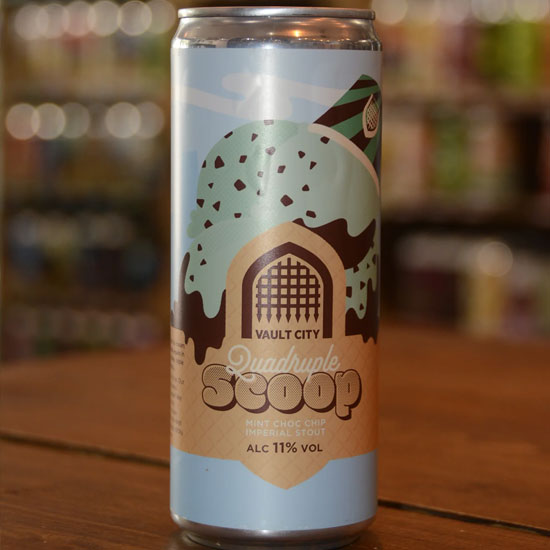 Mint Choc Chip Imperial Stout Quadruple Scoop beer artwork