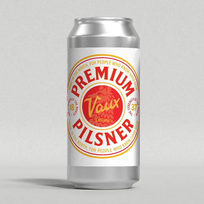 Premium Pilsner beer artwork