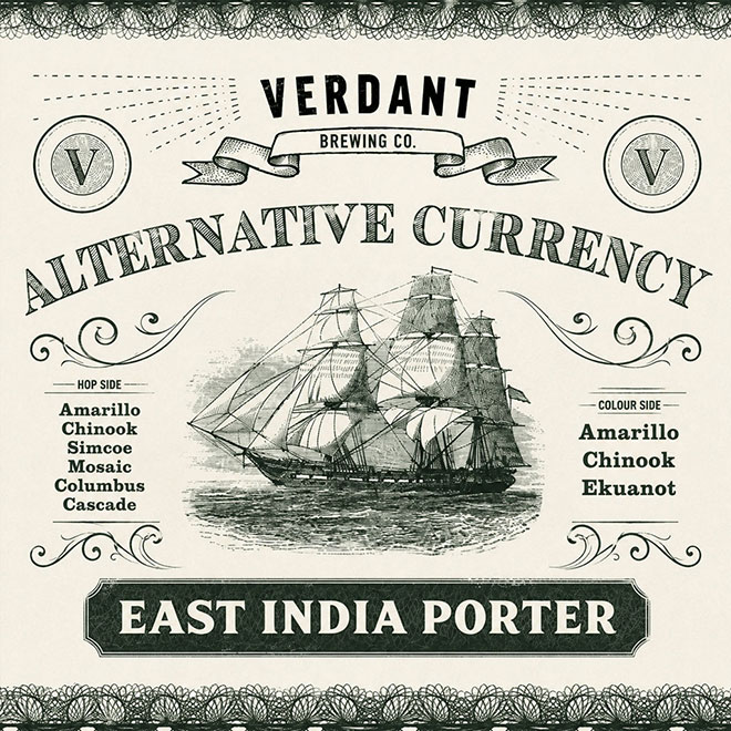 Alternative Currency East India beer artwork
