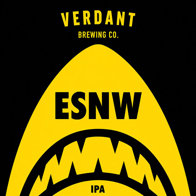 Even Sharks Need Water beer artwork