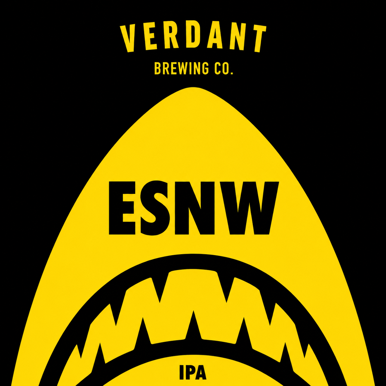 Even Sharks Need Water beer artwork