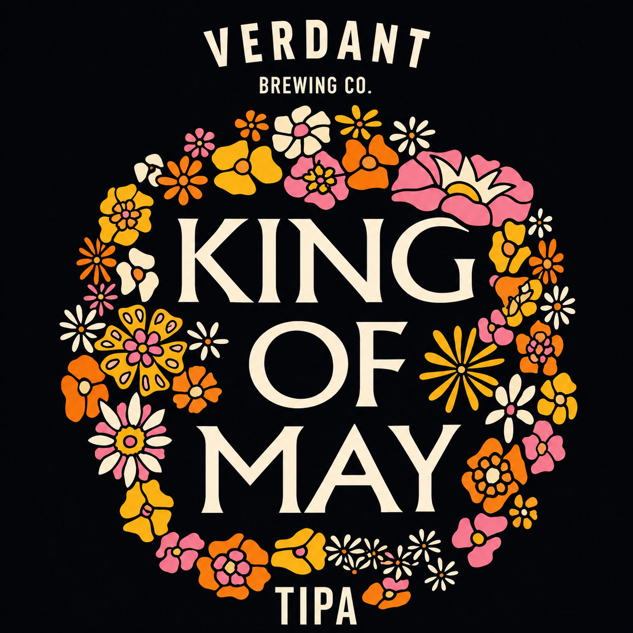 King of May beer artwork