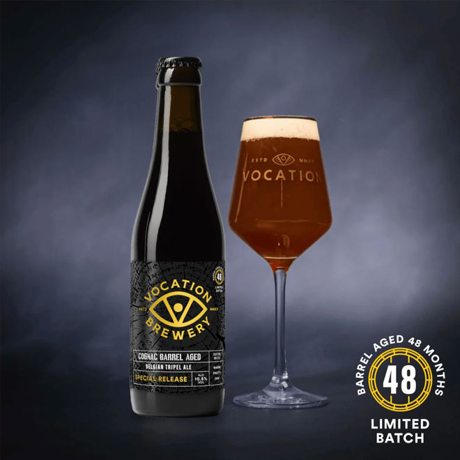 Belgian Tripel Cognac Barrel Aged beer artwork