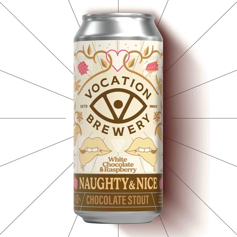 Naughty & Nice White Chocolate & Raspberry beer artwork