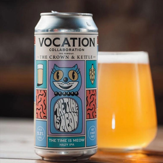 The Time Is Meow beer artwork