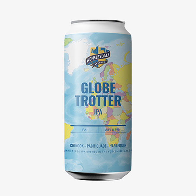 Globe Trotter beer artwork