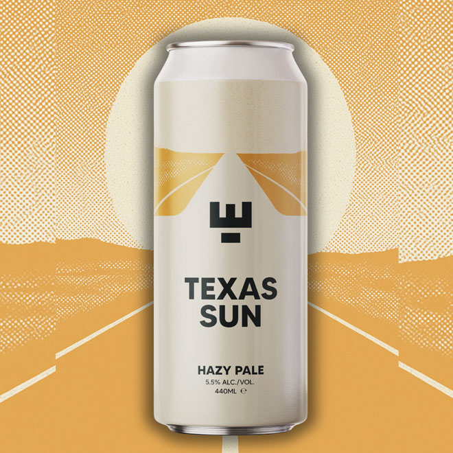 Texas Sun beer artwork