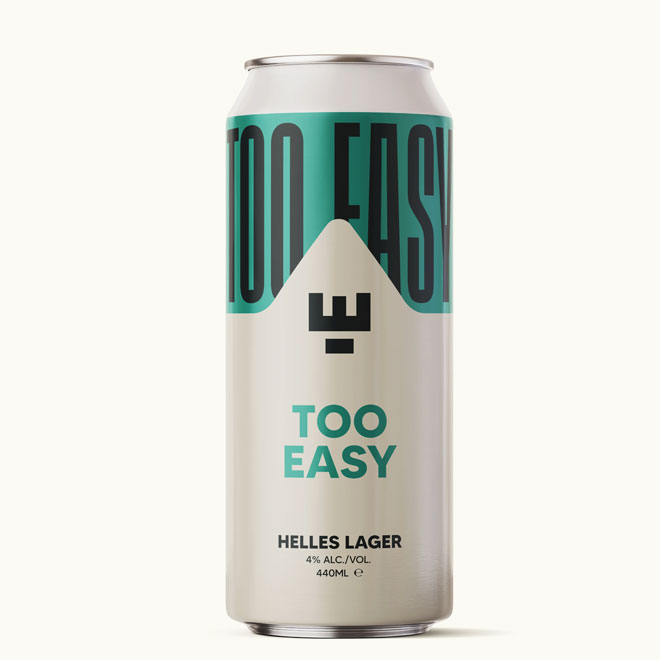 Too Easy beer artwork
