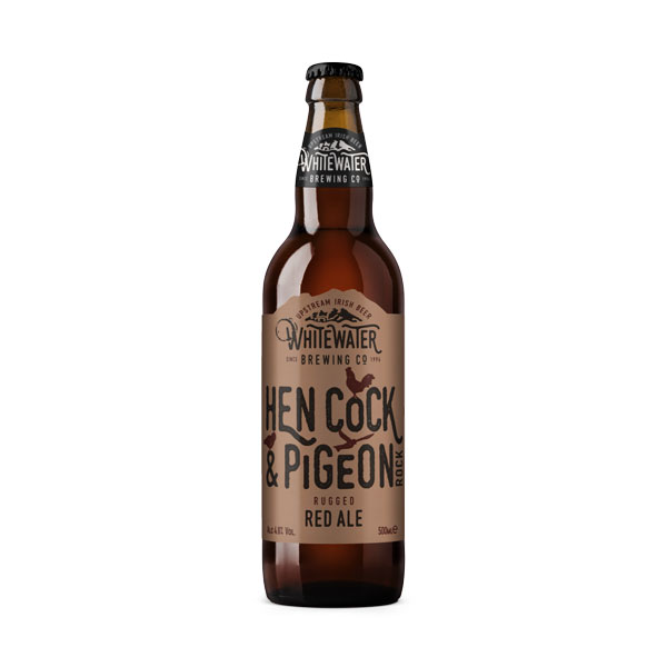 Hen, Cock and Pigeon Rock beer artwork
