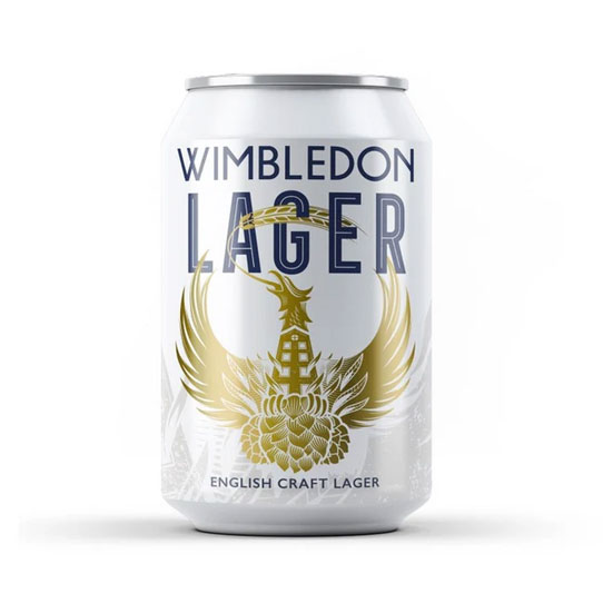 Wimbledon Lager beer artwork