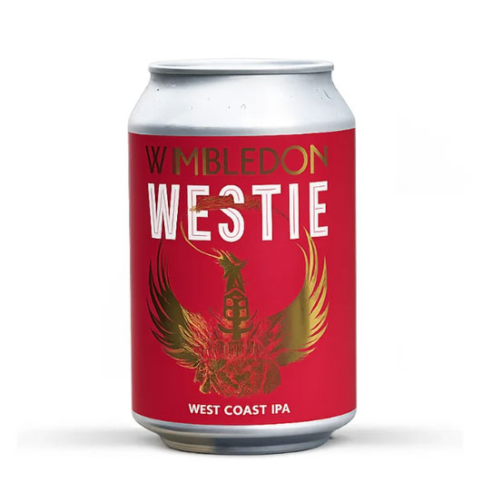 Wimbledon Westie beer artwork