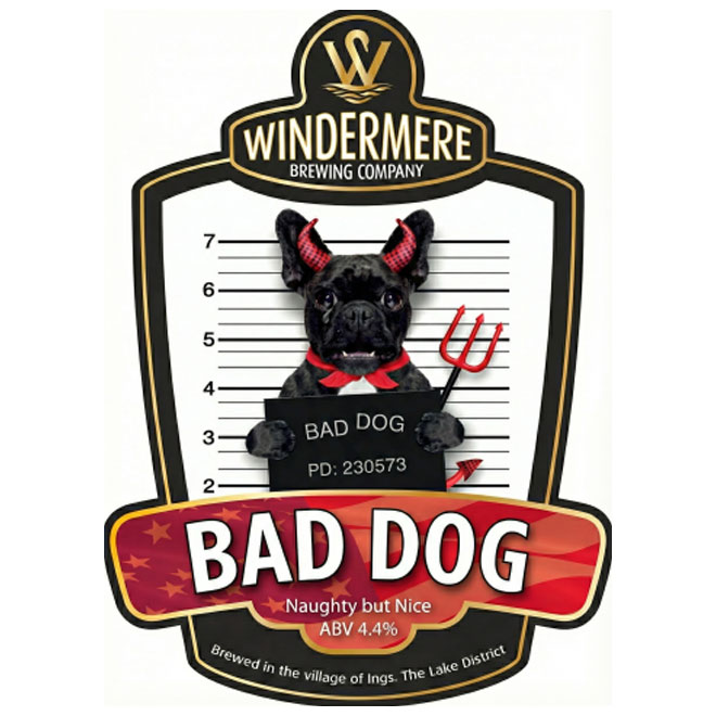 Bad Dog beer artwork