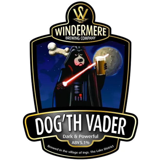 Dog'th Vader beer artwork