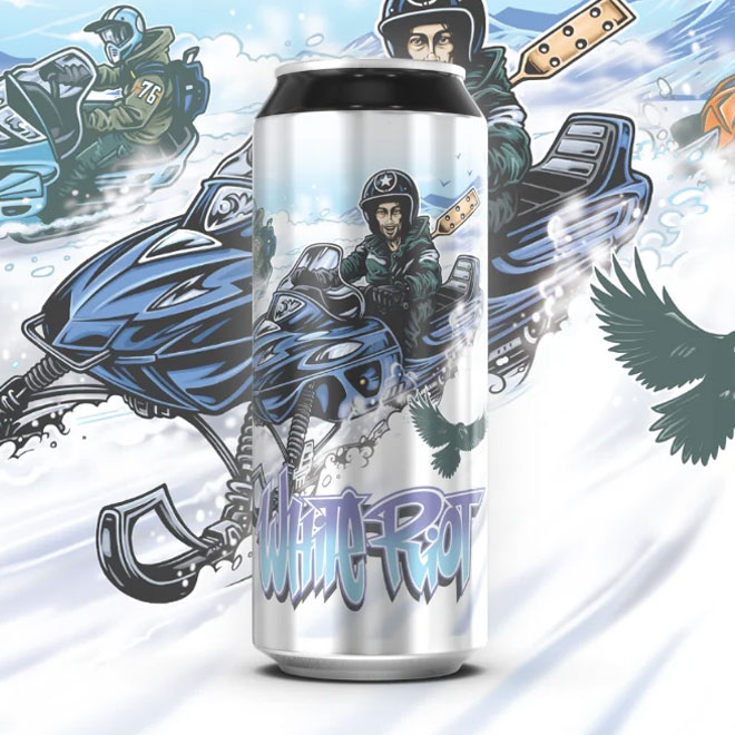 White Riot beer artwork