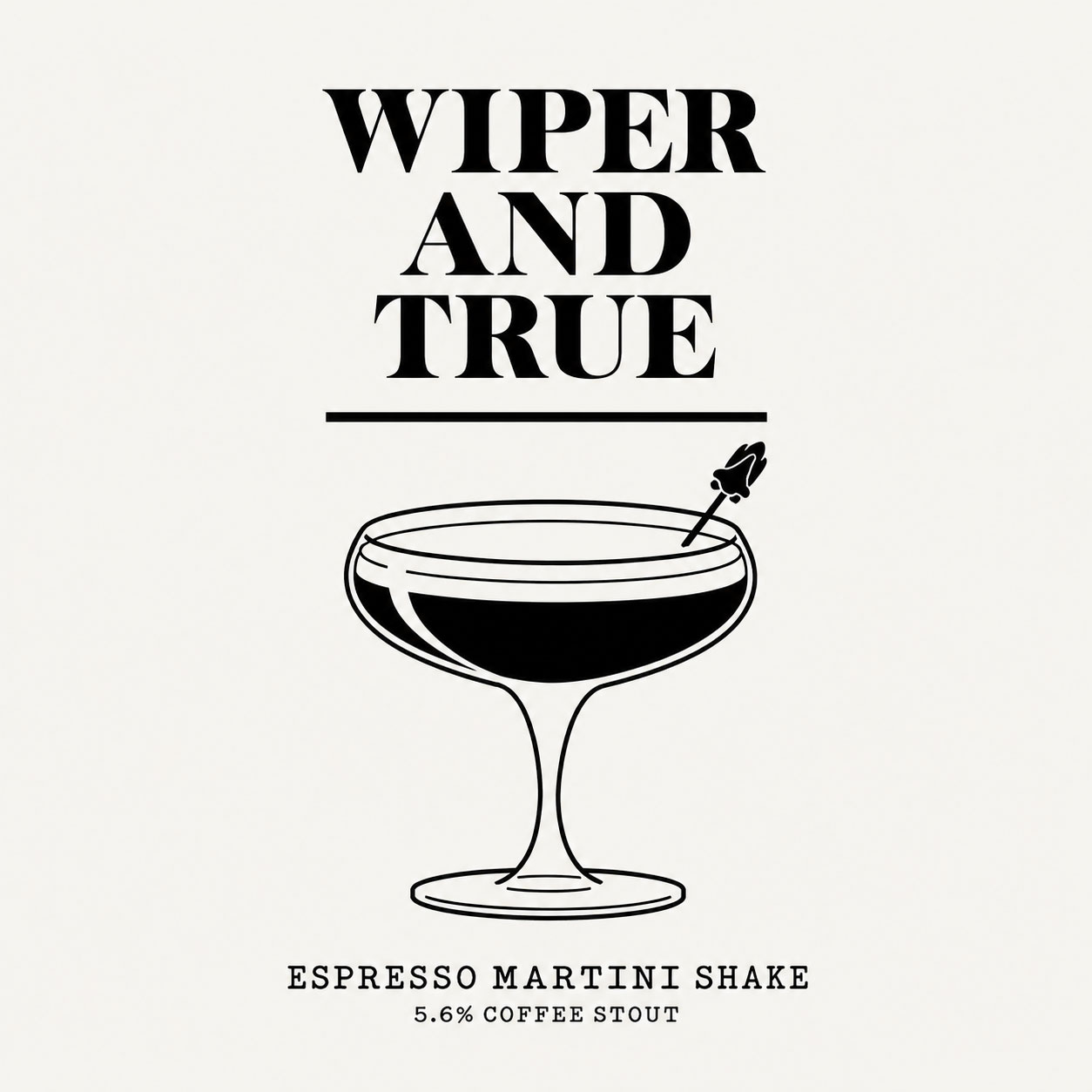 Espresso Martini Shake beer artwork