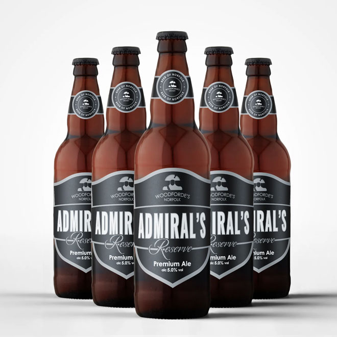 Admiral's Reserve beer artwork
