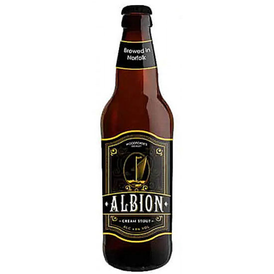 Albion Cream Stout beer artwork