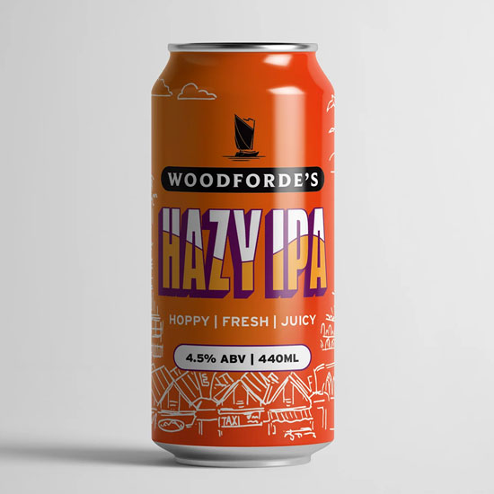 Artwork for Hazy IPA by Woodforde's