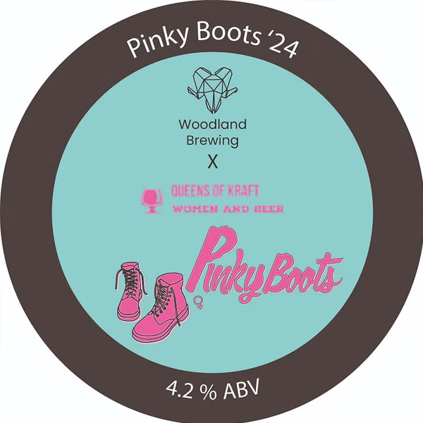 Pinky Boots beer artwork