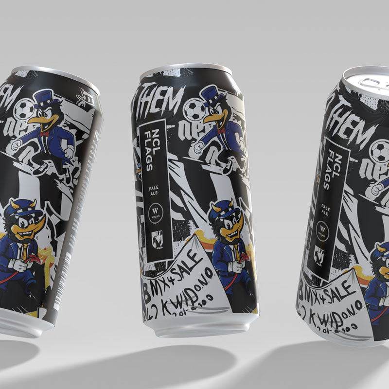 NCL Flags beer artwork